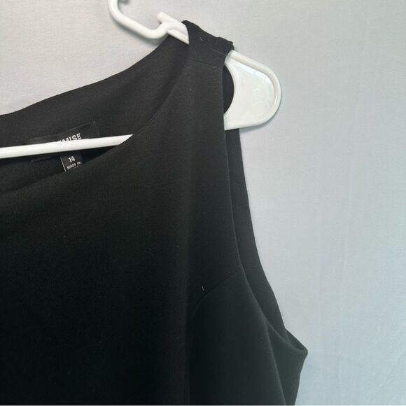 Premise Black Sleeveless Scoop Neck Midi Dress - Picture 3 of 5
